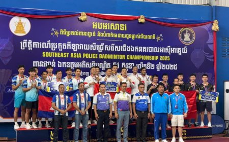 Tim Bulutangkis Polri Raih 4 Medali Emas dan 2 Perak SEA Police Badminton Championship 2026 di Kamboja