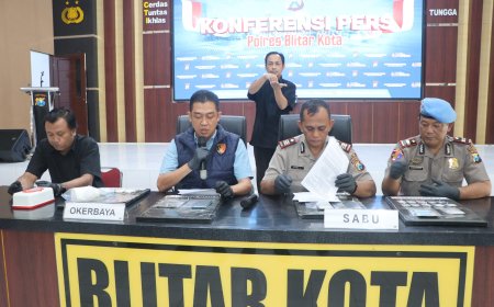 Polres Blitar Kota Ungkap Kasus Narkoba 14 Tersangka Diamankan